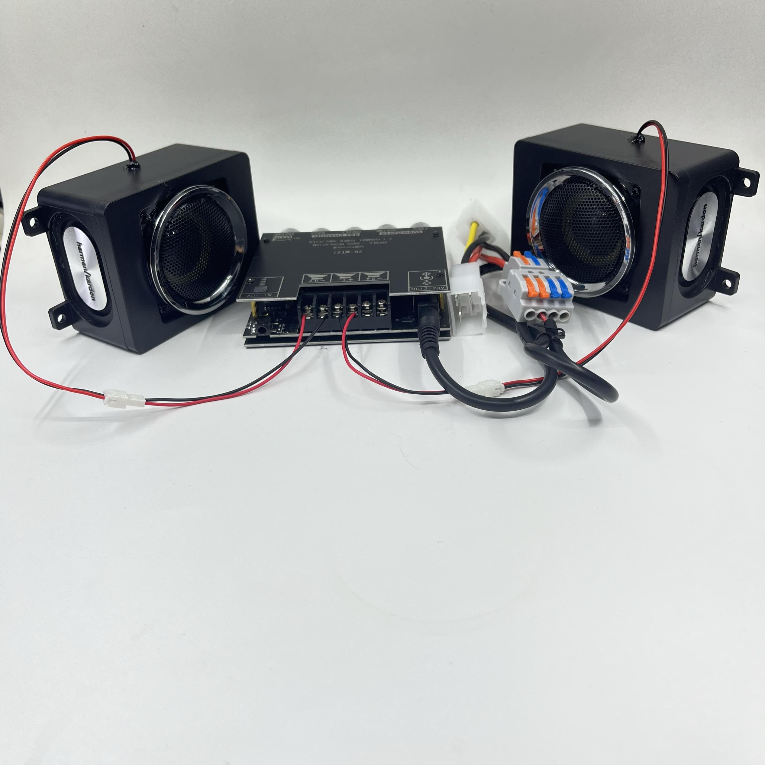 全套九号小牛电动车摩托车蓝牙音响音箱低音炮喇叭DIY改装套装12V，让你的骑行变成音乐盛宴!