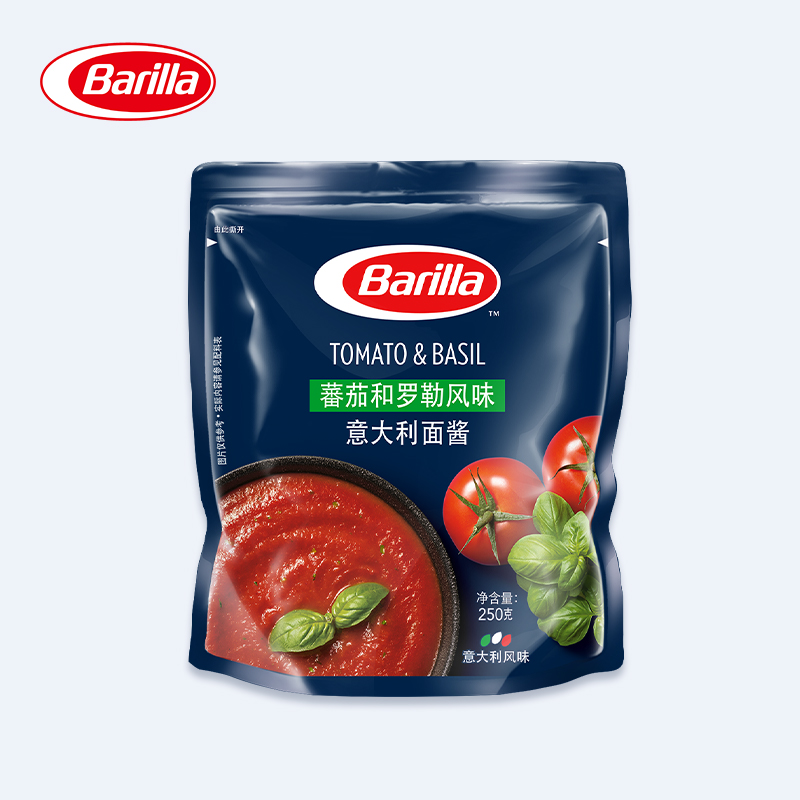 Barilla百味来蕃茄罗勒风味意面酱：让你在家也能轻松做出餐厅级美味！