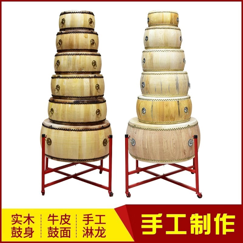 椿木黄牛皮大鼓小鼓白茬排鼓原木色堂鼓寺庙道场鼓中国鼓高音战鼓：探寻传统与现代的完美碰撞