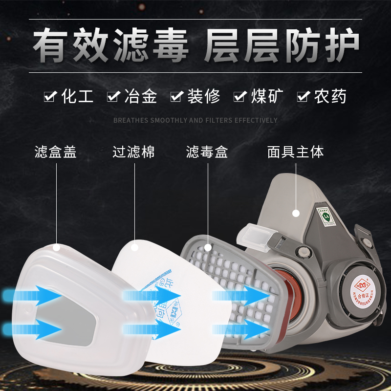 放毒防毒面具：守护呼吸安全，让你无惧化工气体！️