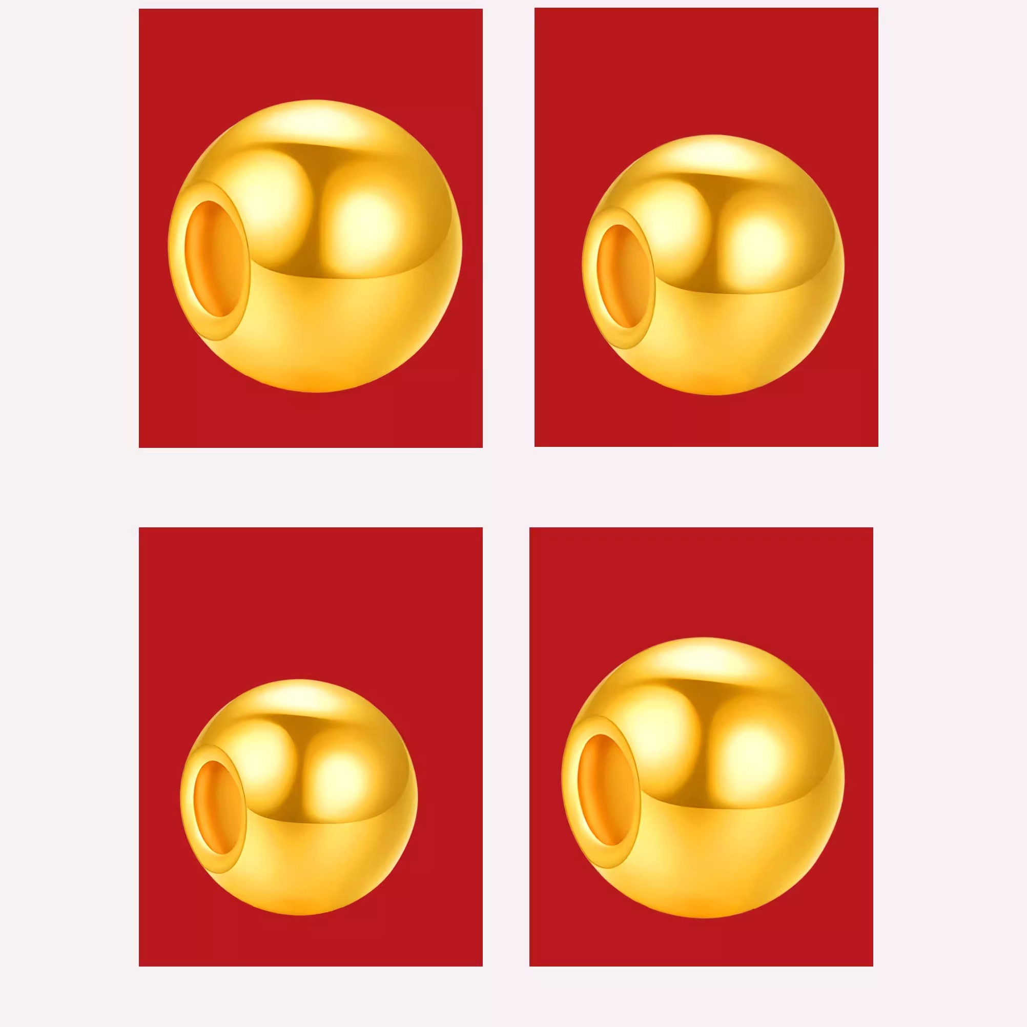 定制【粤德金金珠】古法珠足金999纯金黄金珠子散珠圆珠攒金囤金，传承经典，闪耀人生✨