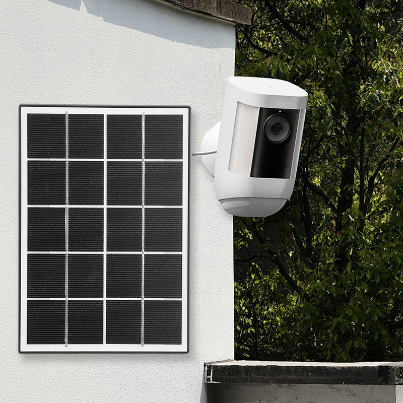 8W家用单晶太阳能充电板：监控安防摄像5V太阳能电池板控制器，绿色节能新选择！