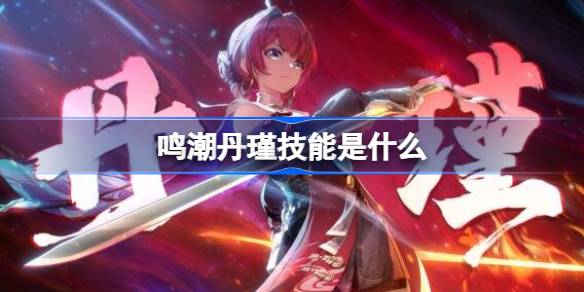 鸣潮丹瑾技能是什么 鸣潮丹瑾技能一览