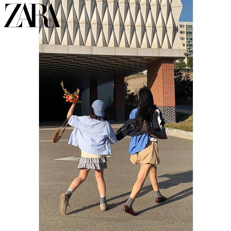 ZARA2025特惠精选：铆钉饰休闲反绒皮包，给女童的时尚小秘密！
