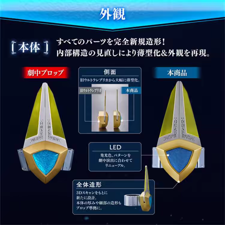 万代PB限定ULTRA REPLICA盖亚奥特曼UR变身器蓝宝锥25周年：收藏家的梦想成真了吗？