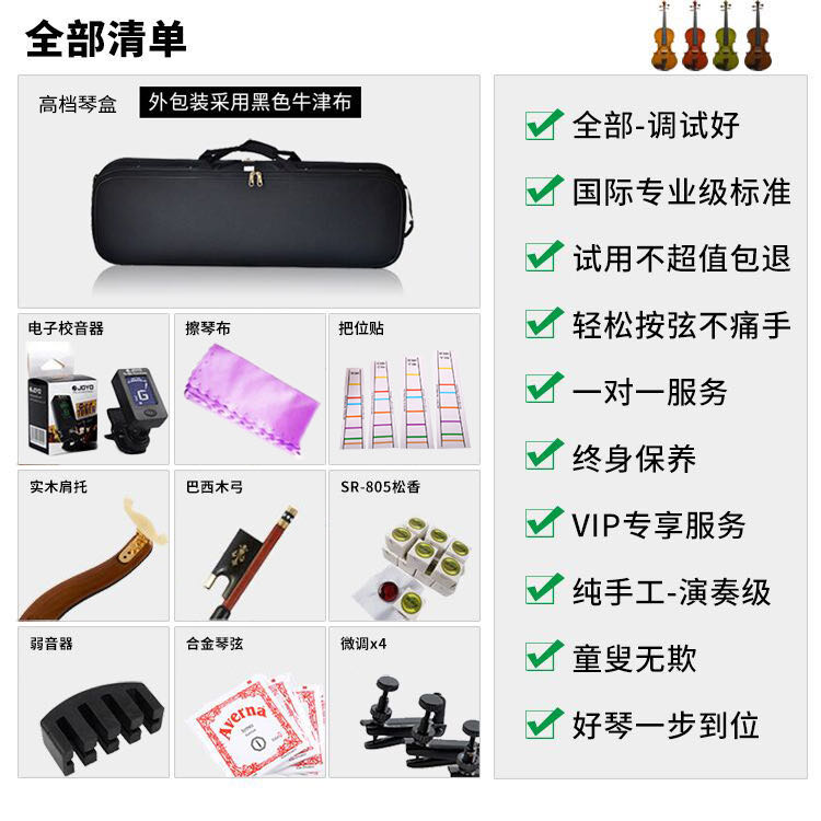 4/4欧料小提琴到底值不值得买？专业级演奏神器实测！这波不冲亏麻了