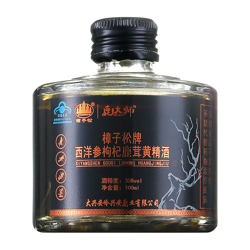 樟子松牌鹿茸西洋参酒100ml：补益圣品，开启养生新境界！