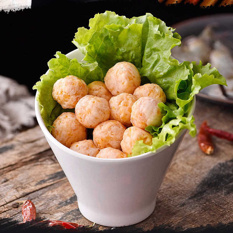 大颗粒飞鱼籽虾滑：150g/盒，海鲜爱好者的味蕾盛宴！