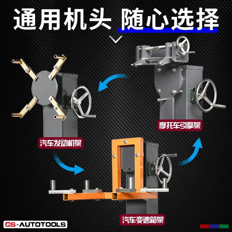 汽油柴油车大型发动机大修翻转架拆装工作台维修支架托架教学工具：大神级维修秘籍，轻松搞定发动机大修难题！