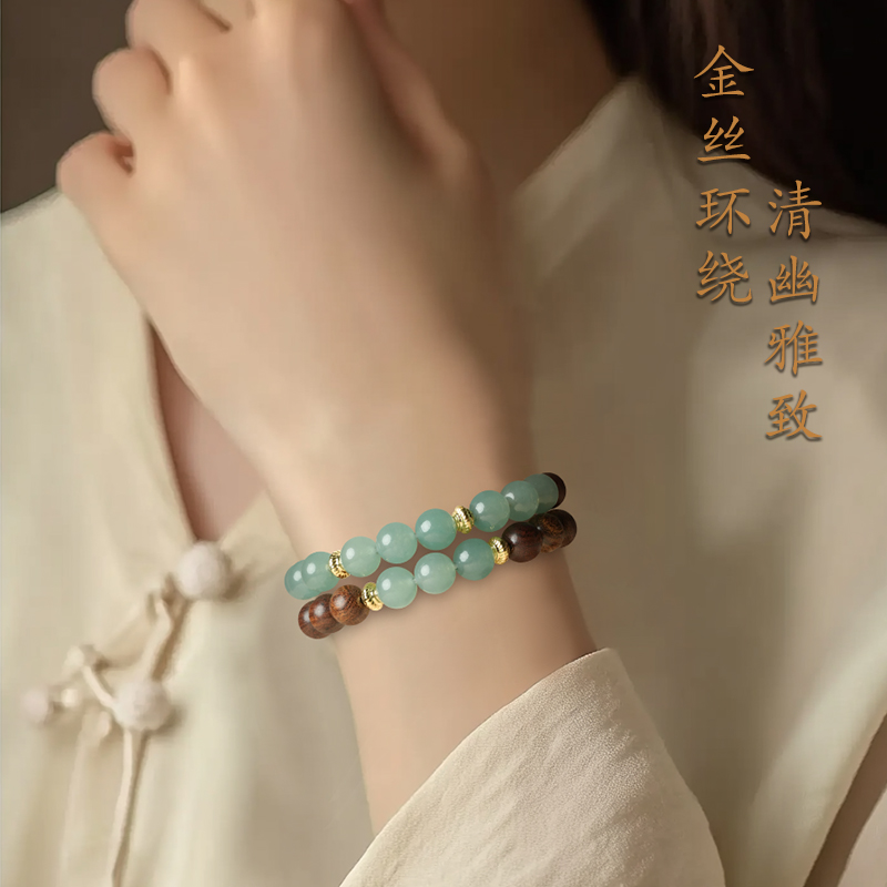 中鑫珠宝莫奈油画珐琅黄金手串：3D硬金兰花转运珠手链，情人节礼物新选择！