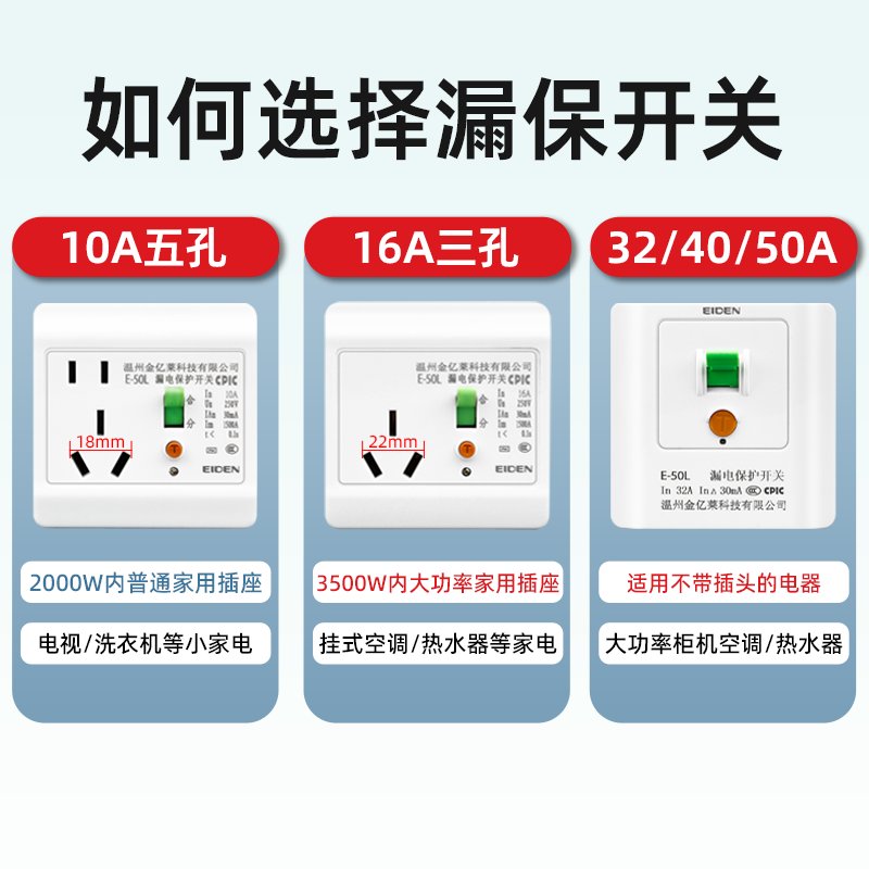 漏电保护热水器插头水龙头通用插座防触电连体开关10A16A漏保保：安全用水新标配，守护家庭每一滴温暖