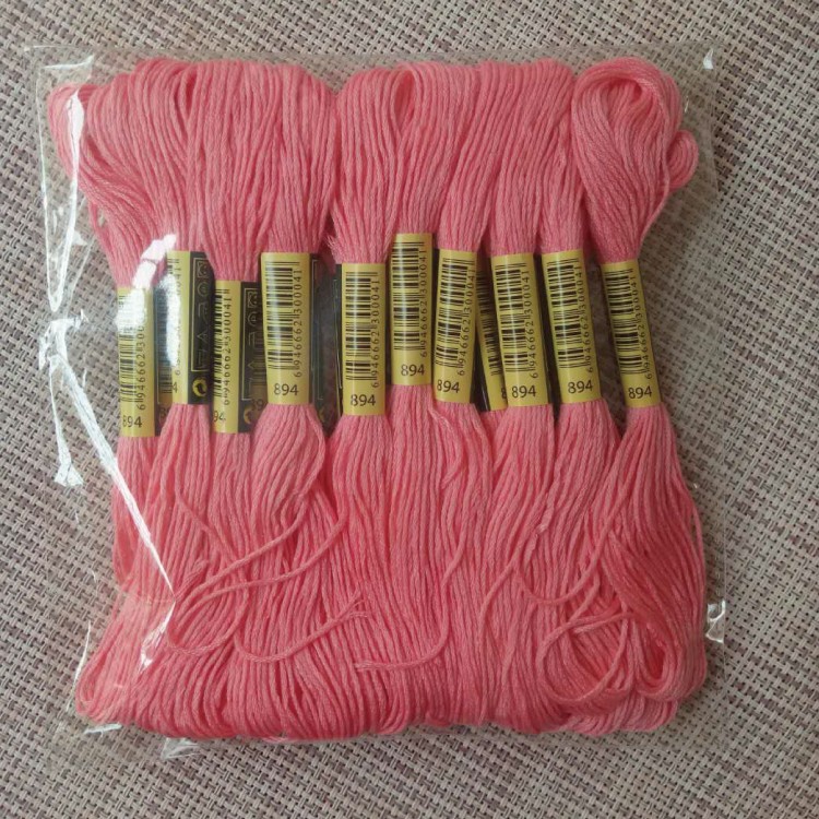 十字绣必备神器：DMC 892棉线，让缺线不再是难题！