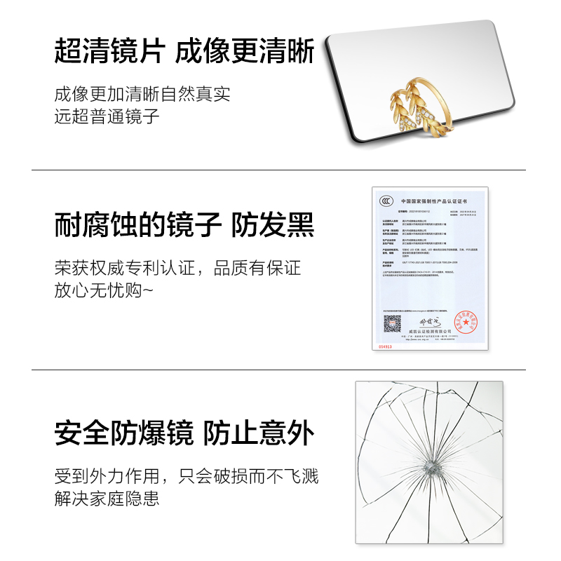 极简铝合金带框全身穿衣镜：如何选择一面既美观又安全的家用落地大镜子？
