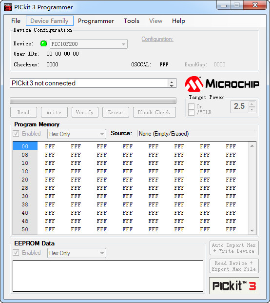 pickit3独立烧写软件v1.0