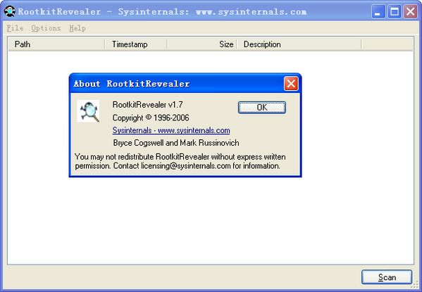 RootkitRevealerV1.7 绿色版