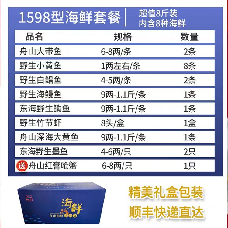舟山海鲜礼盒：端午必备，宁波生鲜送礼新风尚，高端套餐组合让你过节更有面子！