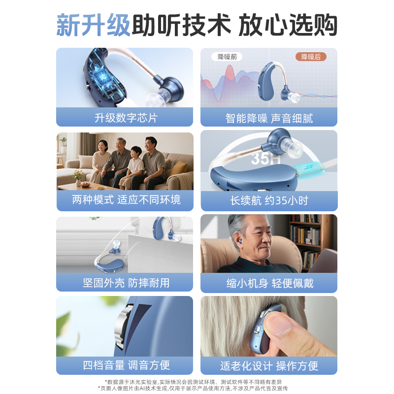 助听器老年人专用充电式无线隐形，告别听力困扰，享受清晰生活！
