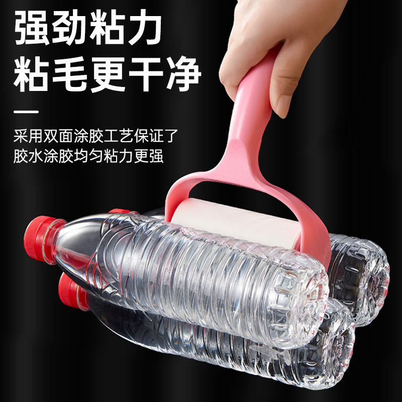 粘毛器滚筒滚刷长杆除毛神器：床上地面毛发灰尘清理大作战！