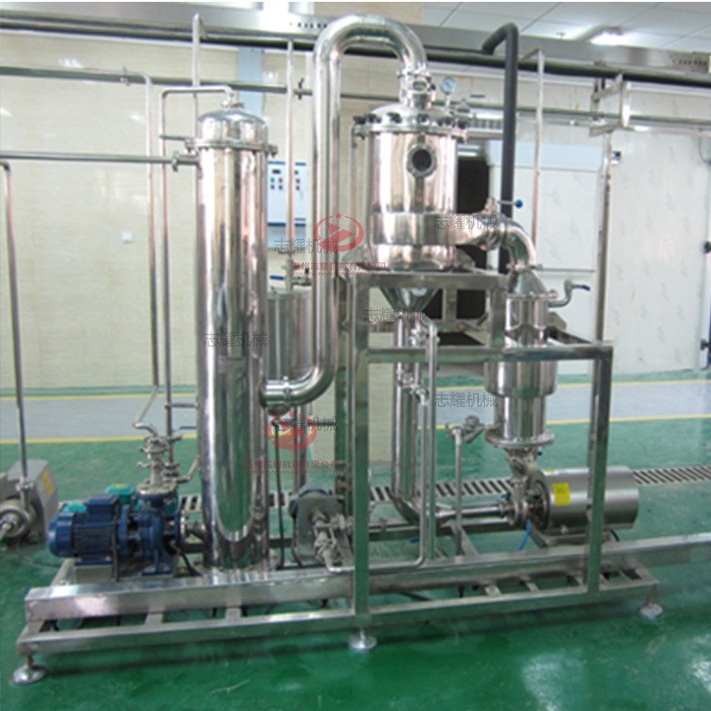 不锈钢实验室小型单效降膜式蒸发器，卫生级牛骨汤降膜浓缩器设备，实验室神器来啦！