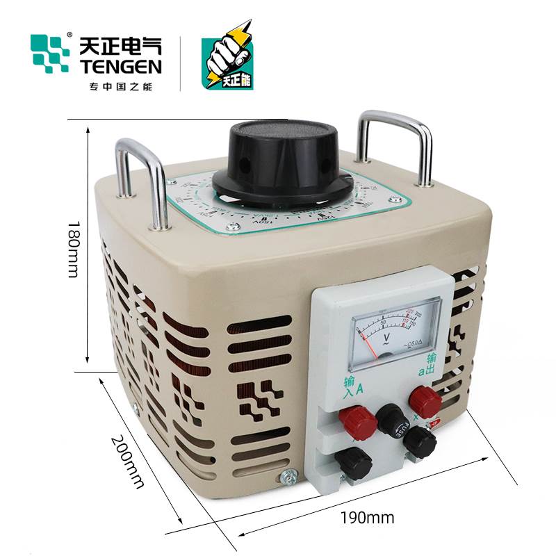 TENGEN天正TDGC2-2KVA调压器：家用电器必备神器，稳压无忧！