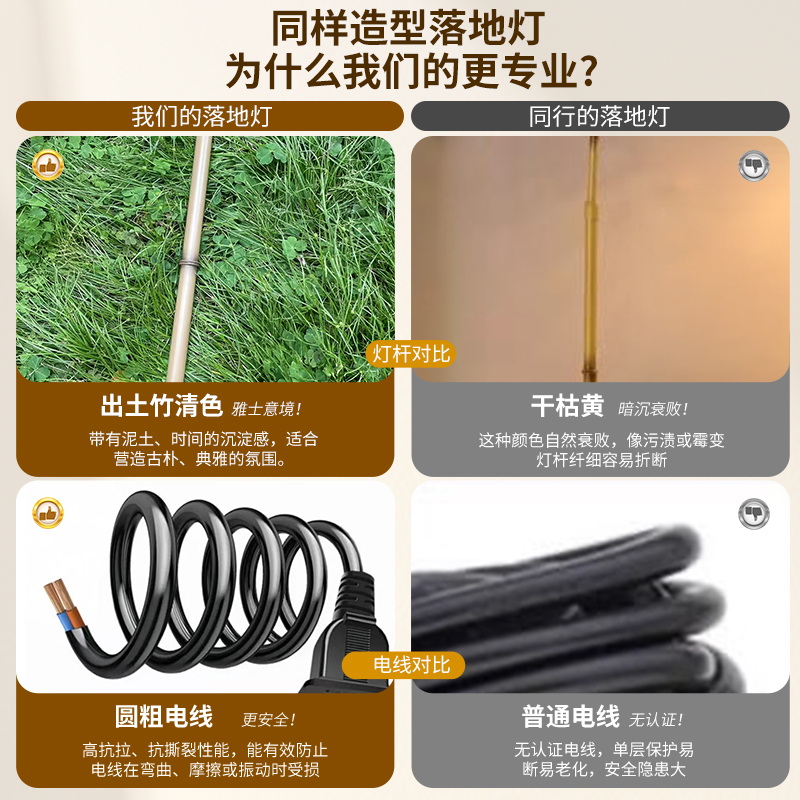 日式落地灯：点亮你的客餐厅、书房、卧室，营造侘寂风禅意空间