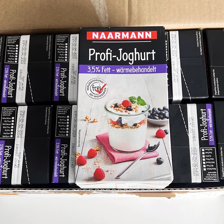 德国进口纳尔曼风味酸乳，厨用酸奶蛋糕打发烘焙新选择，整箱12盒商用装开启美味之旅！