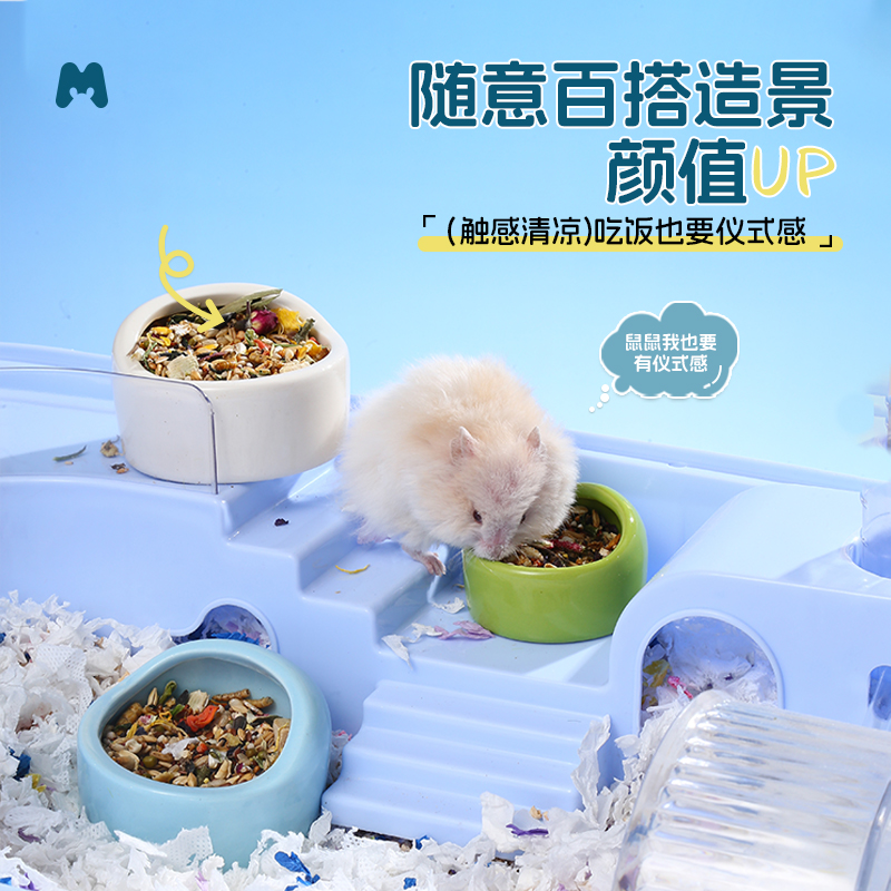 仓鼠食盆大揭秘：如何挑选不易打翻的陶瓷饭盆？