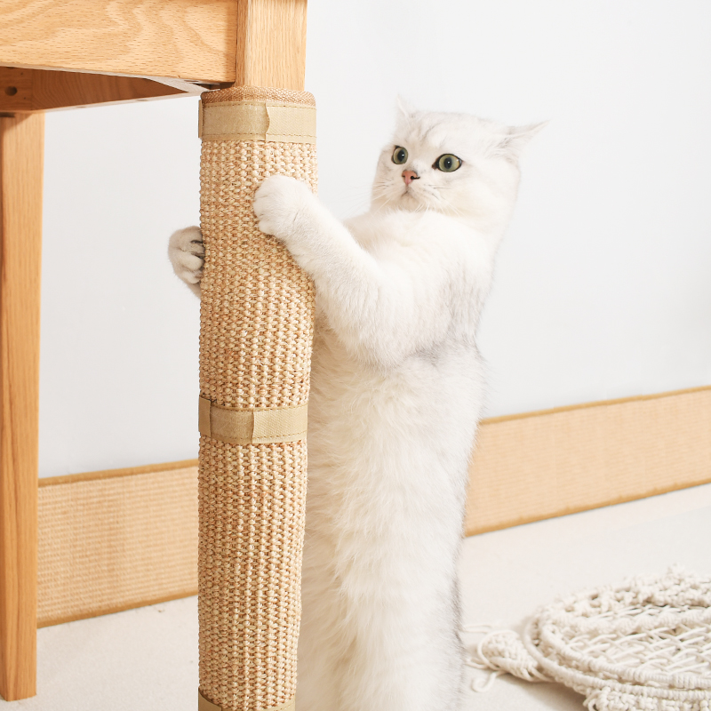 信奈桌腿猫抓柱剑麻垫猫抓板：猫咪磨爪神器，家居保护新选择！