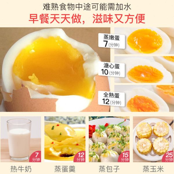 半球迷你自动断电煮蛋器：宿舍早餐神器，轻松搞定营养早餐！