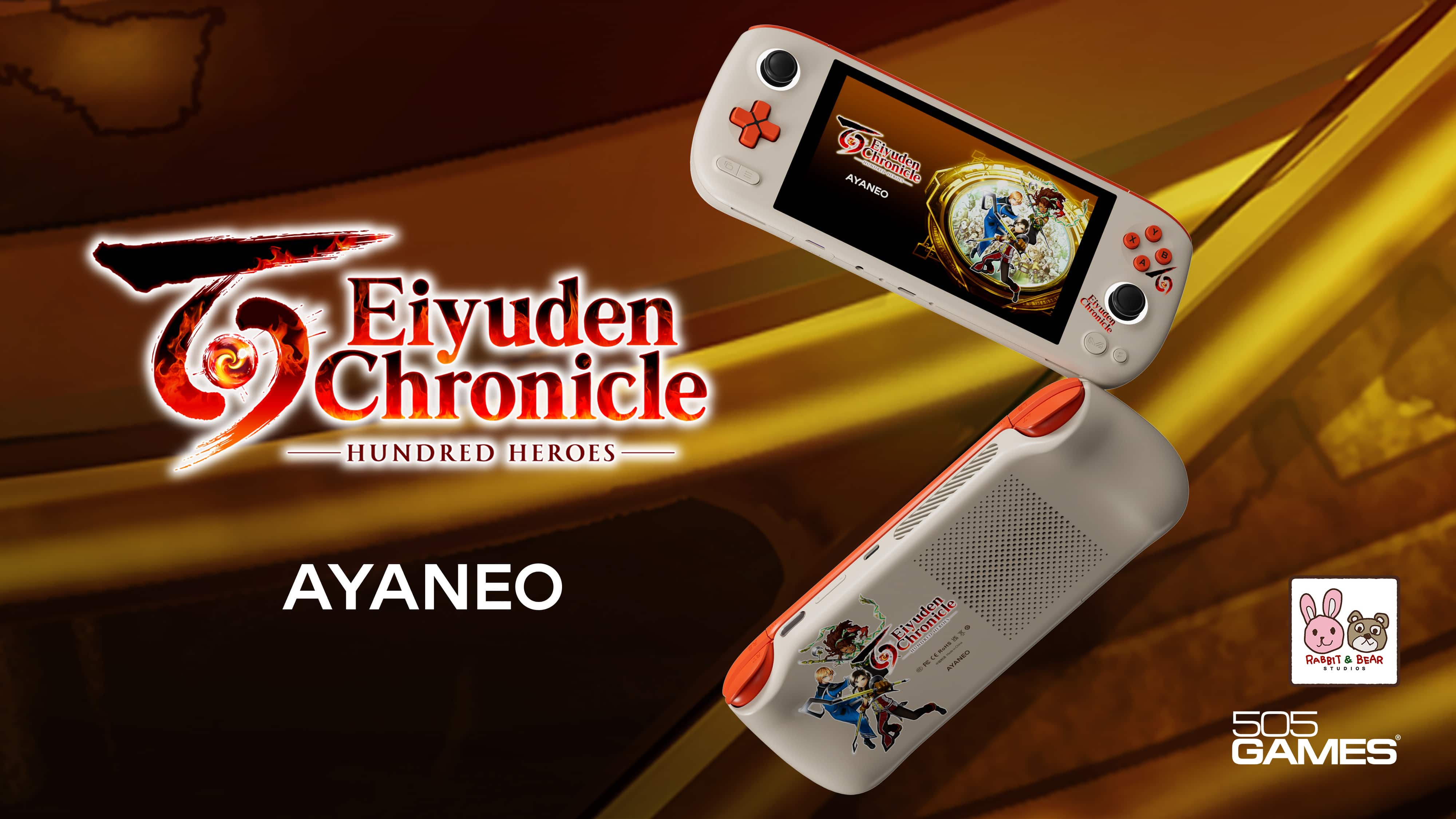 搭载 AMD Ryzen&trade; 7 8840U 旗舰级处理器，AYANEO AIR 1S 百英雄传联名款