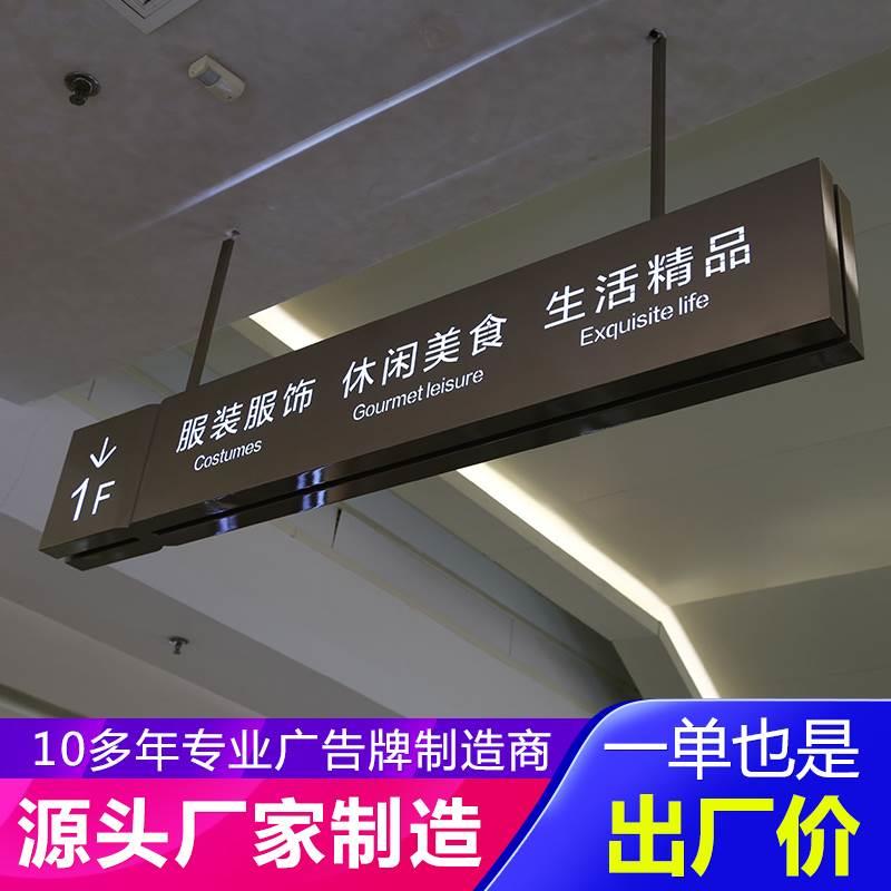 商场双面吊牌灯箱太香了！医院超市车库卫生间都用它，颜值实用两不误✨