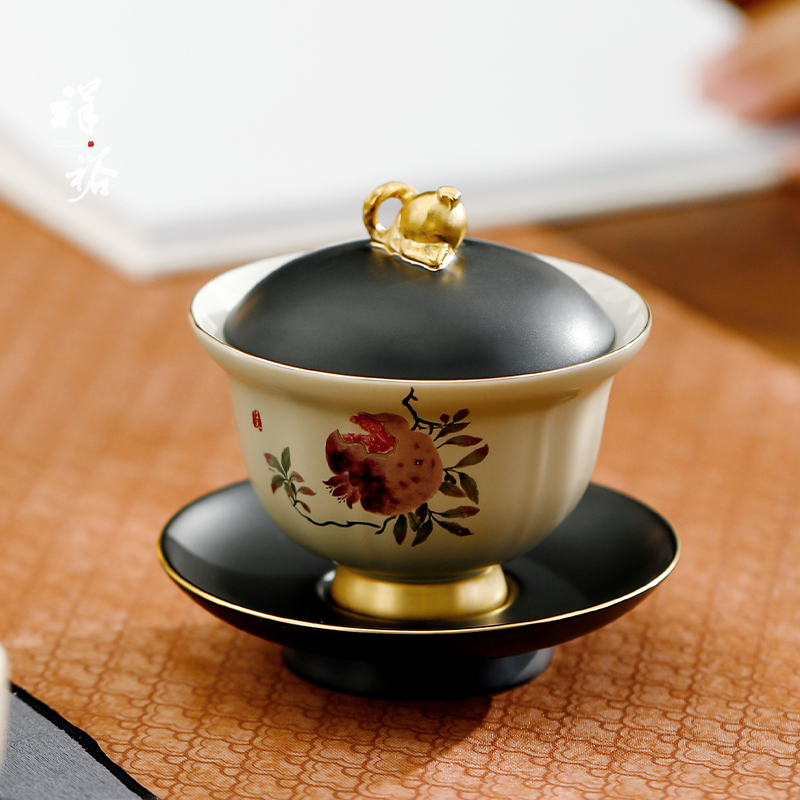 2025新款高档功夫茶具套装：中式简约陶瓷茶壶，开启你的茶道新体验！