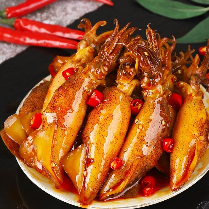 捞汁笔管鱼海兔：夜市摆摊必备，开袋即食的下酒菜新宠！