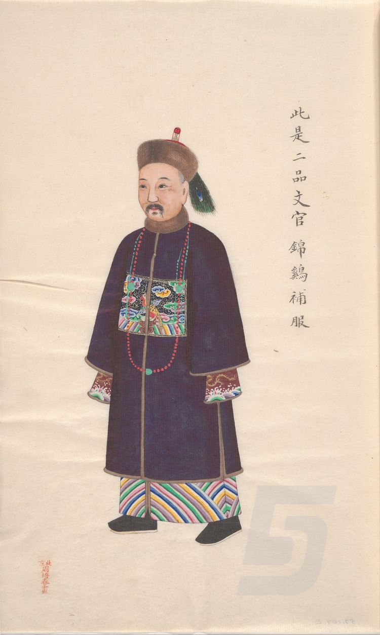 锦德堂清代古玩：揭秘文官补子中的历史与艺术