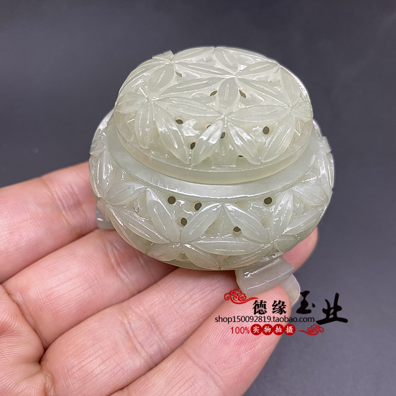 古玉古玩老玉收藏：揭秘和田玉青玉龙凤碗的神秘魅力✨