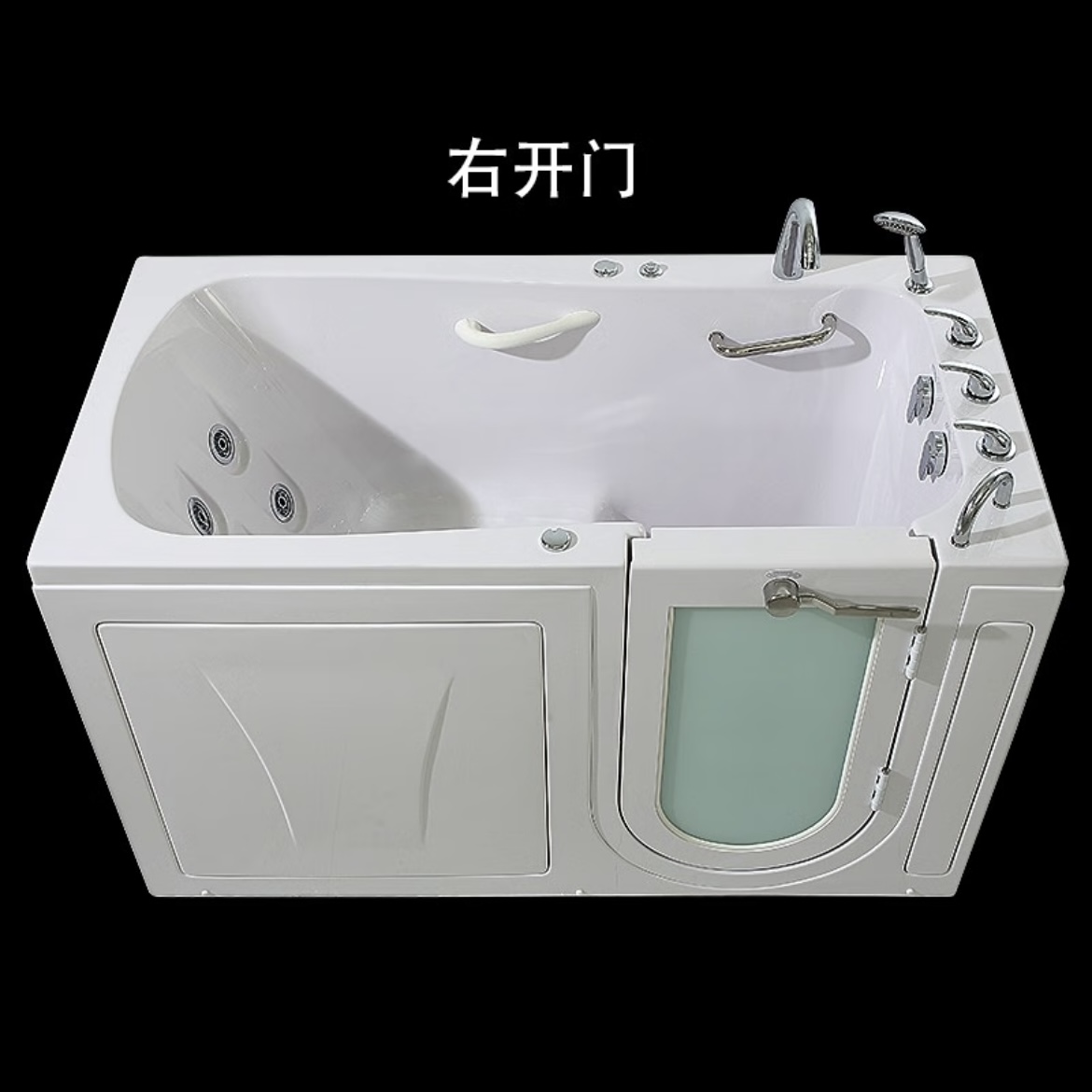 老人洗澡专用步入式开门浴缸：小户型家庭的福音，无障碍安全沐浴新体验！