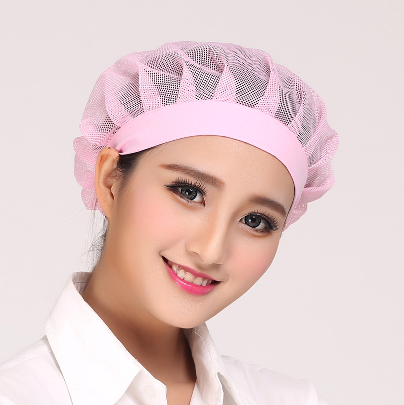 食品厂工作帽男女通用，白色蓝色包头帽，带帽檐风帽，防尘必备神器！