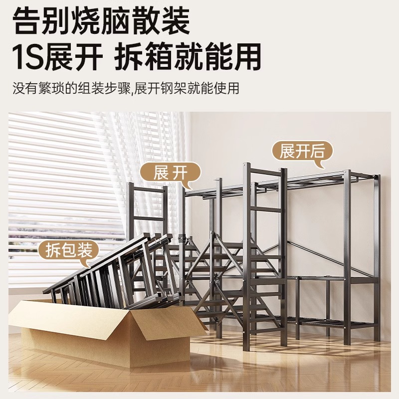 新款衣柜防尘宝宝衣服收纳柜，卧室儿童折叠组装衣橱，礼盒储物柜，妈妈们的必备神器！