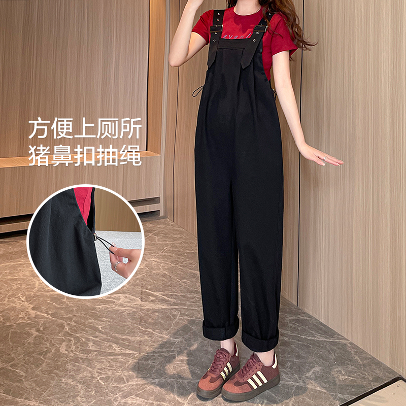 孕妇背带裤小个子套装，秋季必备，轻松搞定孕期时尚难题！