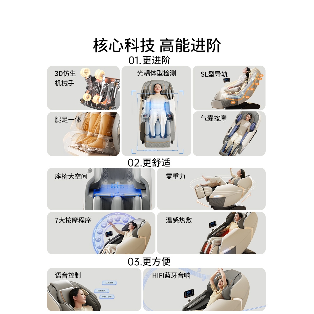 SKG2025新款按摩椅：家庭按摩新宠，享受星级SPA体验！