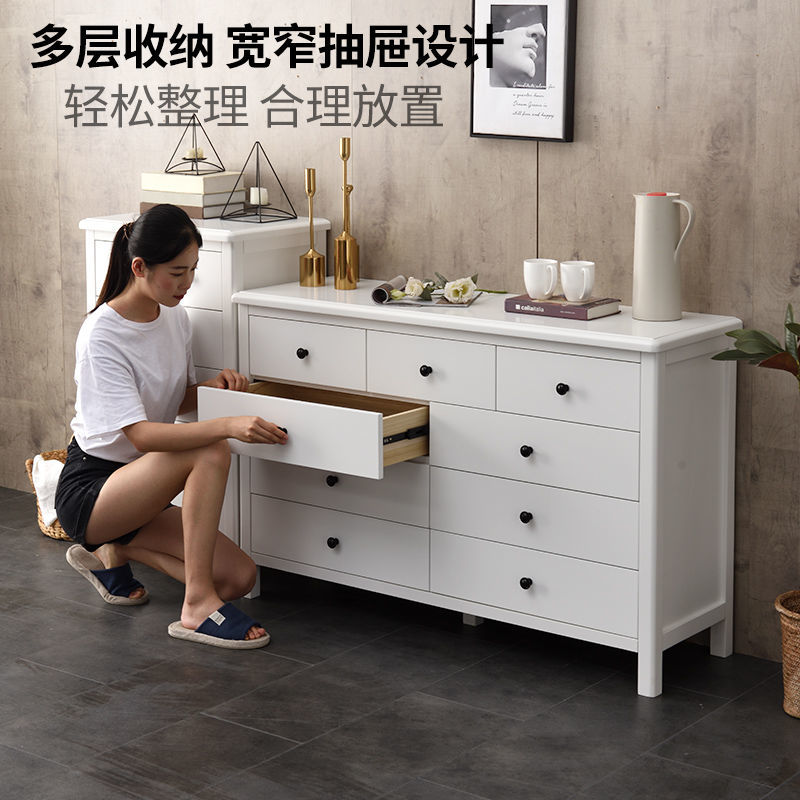 奶油风实木六斗柜：卧室收纳新宠，设计师款高级感爆棚✨