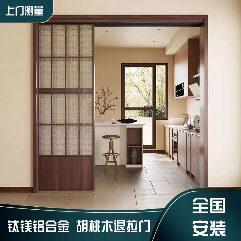 法式复古实木门定制：打造梦幻厨房卫生间的推拉移门与卧室客厅阳台隔断玻璃门