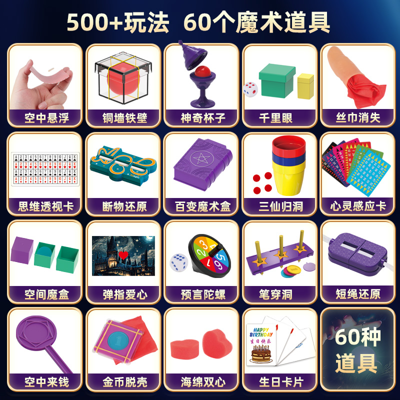 儿童魔术道具礼盒太绝了！魔法箱+近景舞台，孩子秒变小魔术师✨