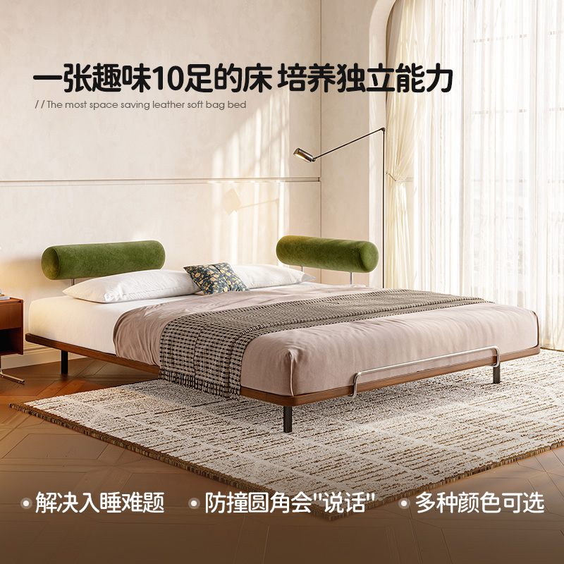 儿童榻榻米床2025款：简约设计师款，如何打造安全又不失美观的次卧空间?