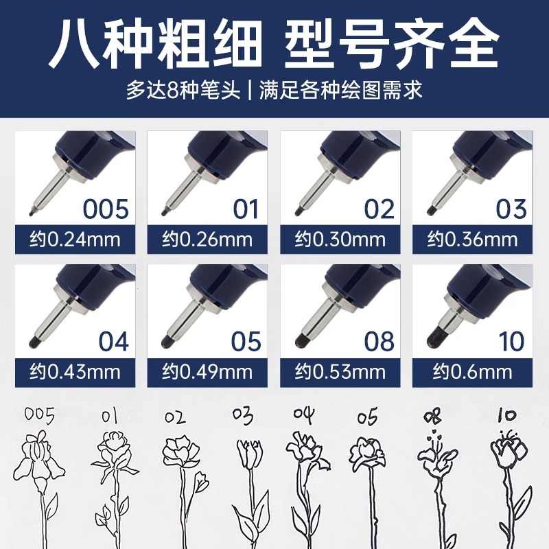 日本Zebra斑马米粒针管笔：国画樱花描边的神器，你还在等什么？
