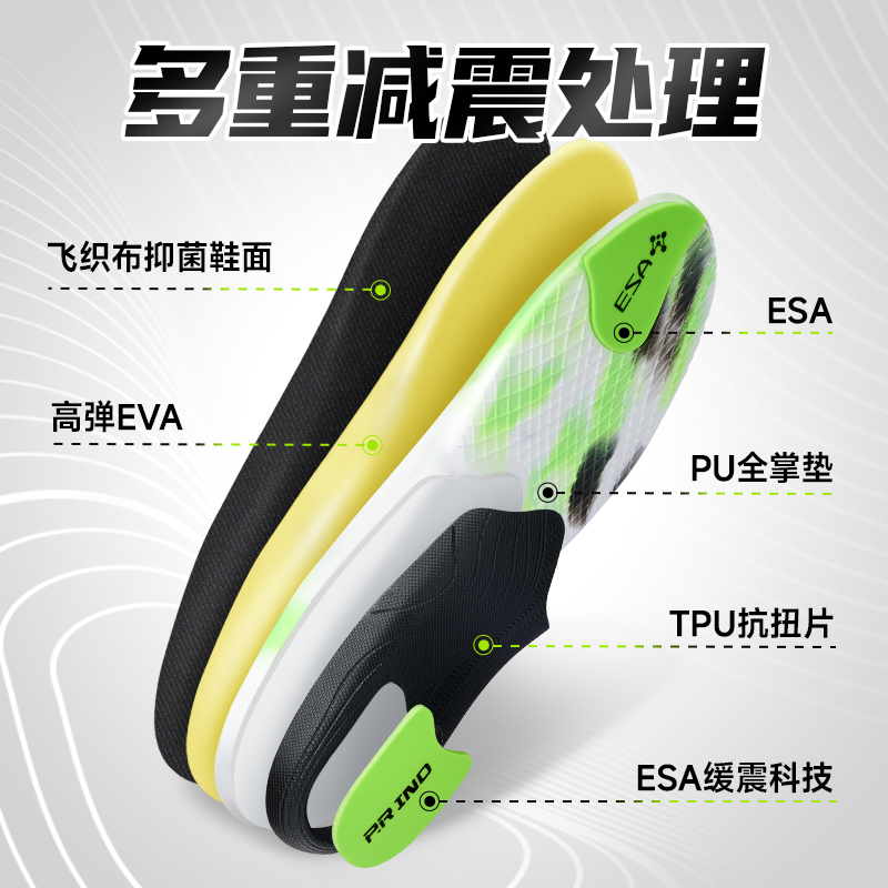 浦锐猎豹减震防滑高弹运动鞋垫，助你驰骋球场，吸汗跑步神器！✨