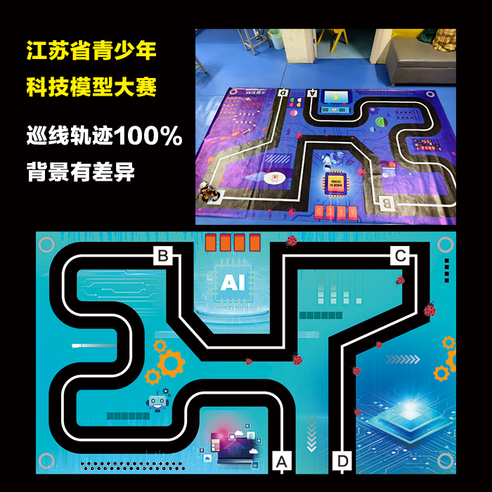 AI机器人竞赛场地图ROS F1赛道巡线技巧全攻略，FLL2020比赛必备打印指南！