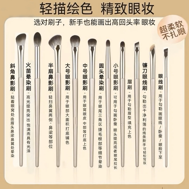 日本代购白凤堂化妆刷套装：便携西瓜红腮红眼影刷，美妆达人的必备神器！✨