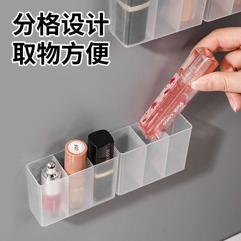 多特瑞精油瓶展示架挂墙架水滴形口红收纳架实木24格：打造你的专属美容圣殿！