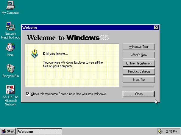 windows95,经典操作系统回顾